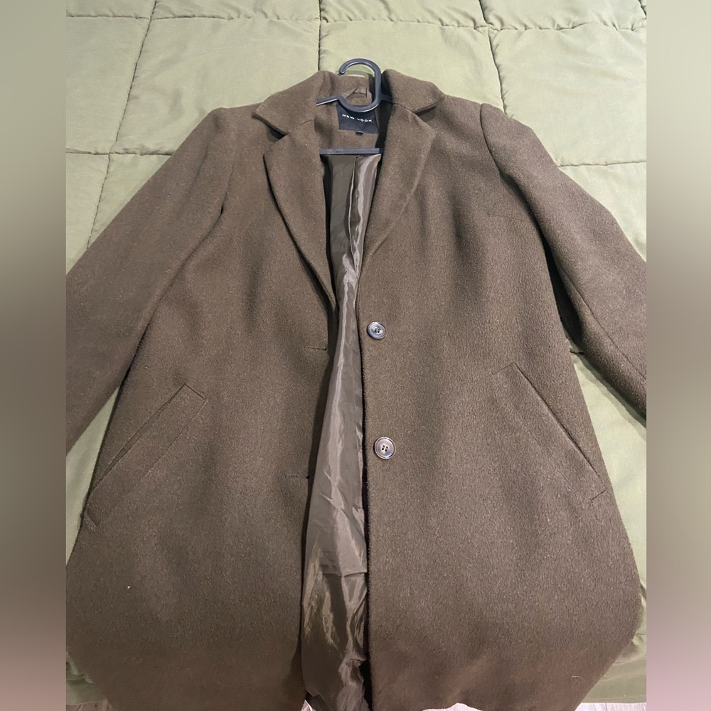New look green coat